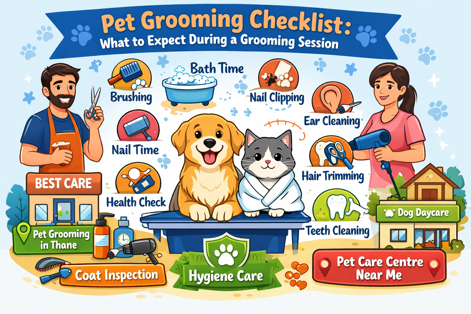 Pet Grooming Checklist: What to Expect During a Grooming Session